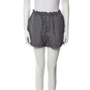 XIRENA Shylo Paperbag Ruched High Waist Cotton Shorts